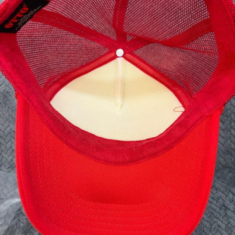 Troll Co Blue Collar Cant Be Tamed Trucker Hat Red White Snapback Otto 39-165